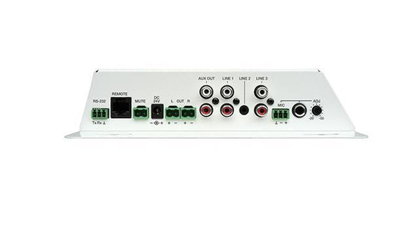2 x 60 W RMS @ 4  ohms mixer-amplifier