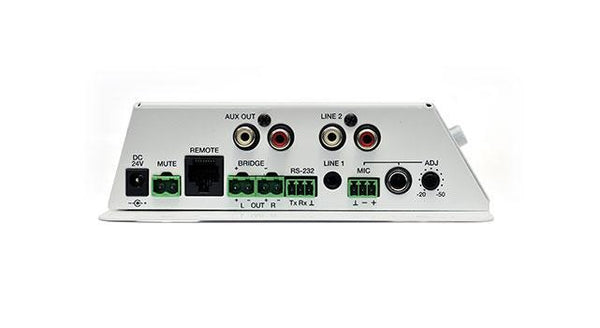 2 x 20 W RMS @ 4 W mixer-amplifier in co