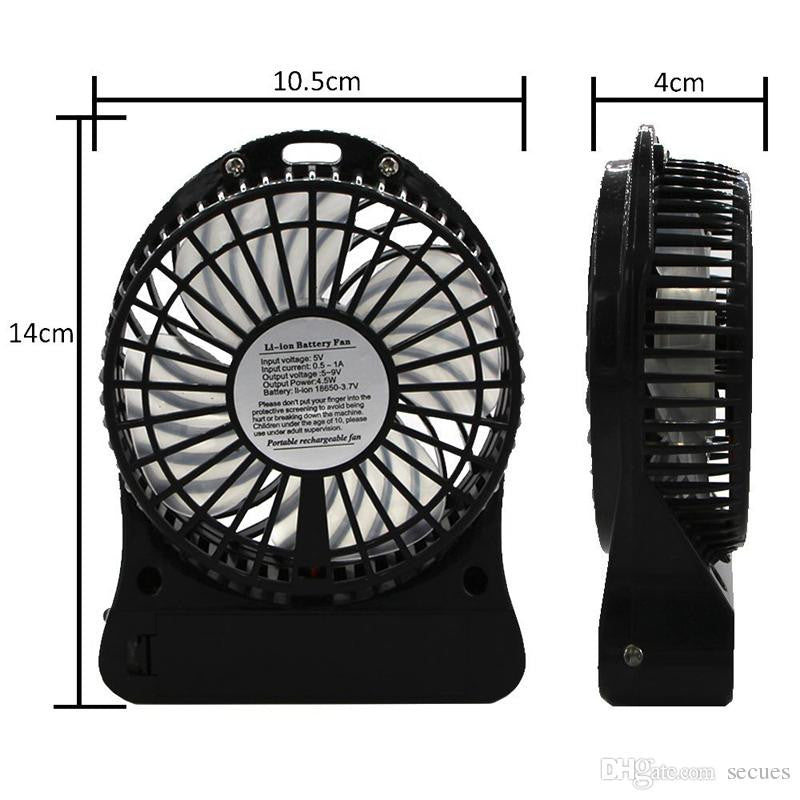 Portable Cordless Fan For Black＆Decker 20V Battery Tabletop Mini Fan for  Camping